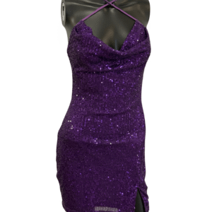 Purple Sequin Dress AEW ALL IN Countdown (Signed)